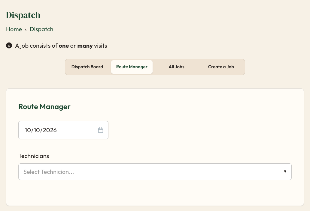 Merry Manage route optimization screen